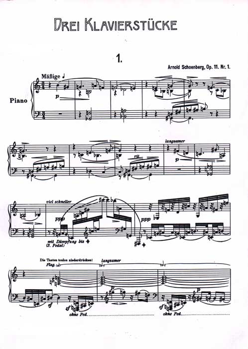 Schoenberg - op. 11 - spartito - pag. 1
